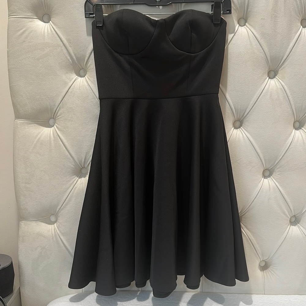 Black mini dress